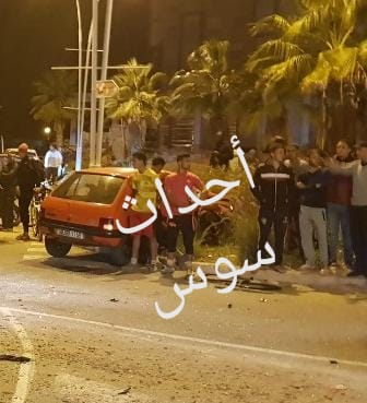 التهور والسرعة المفرطة يتسببان في حادثة سير مميتة بالحي المحمدي بأكادير