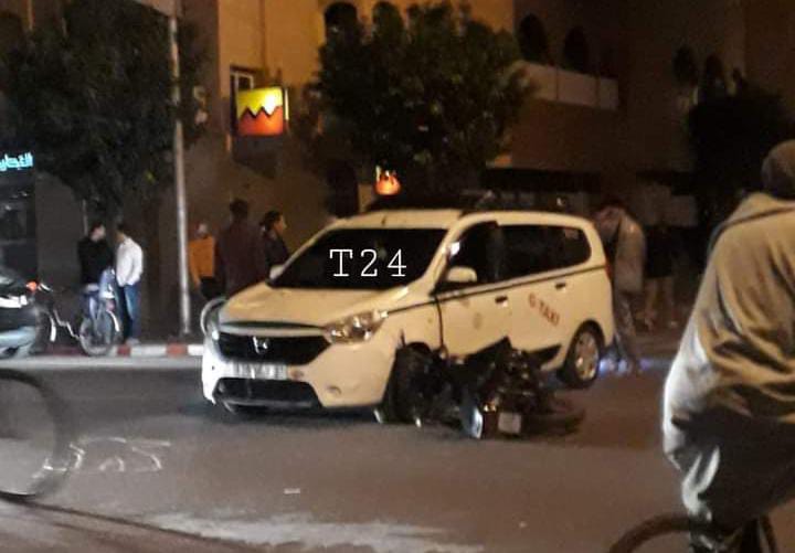 خسائر كبيرة في حادثة سير خطيرة وسط تيزنيت