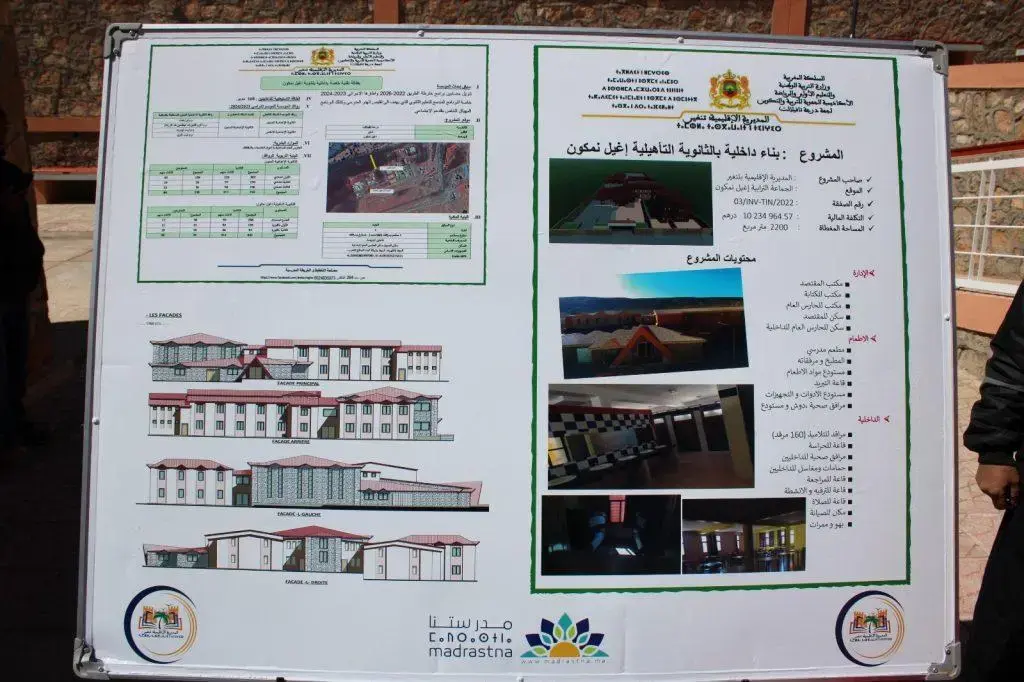 “تدشين داخلية ثانوية إغيل أمكون التأهيلية ..خطوة نحو مستقبل تعليمي مشرق في تنغير”