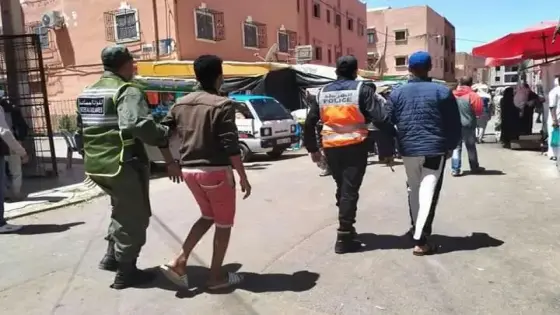 توقيف ” مهاجر أفريقي ” قدم من بويوزكارن إلى كلميم مشيا على الأقدام