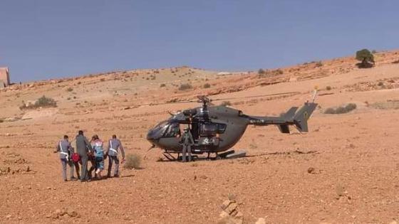 جدل بعد تسخير ” هليكوبتر ” لنقل سائح تعرض لحادثة سير بسيدي إفني