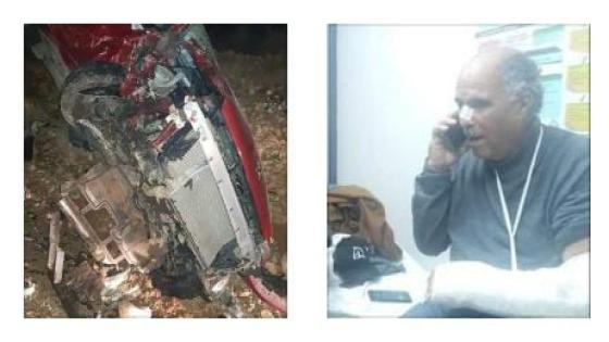 إصابة رئيس عصبة سوس لكرة القدم عبد الله ابو القاسم في حادثة سير ضواحي تزنيت
