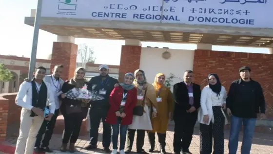 بمناسبة يومه العالمي جمعية الخير لمساعدة مرضى السرطان “انزكان”تزور المركز الجهوي الإنكلوجي بأكادير