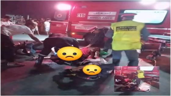 القليعة.. سباق دراجات نارية ينتهي بحادث مأساوي وإصابة قاصرين بجروح بليغة