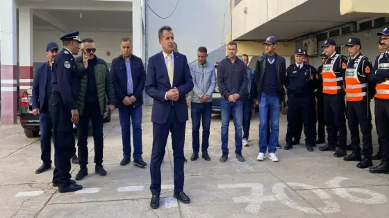 العميد الممتاز محمد عنيبر رئيس المنطقة الأمنية يشرف على الترتيبات الأمنية بمناسبة البوناني