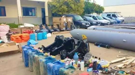 ‏حجز معدات ووسائل ” الهجرة السرية ” بالناظور