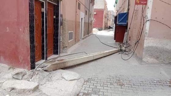 سقوط عمود كهربائي كاد يقتل قاصرا في بيوكرى