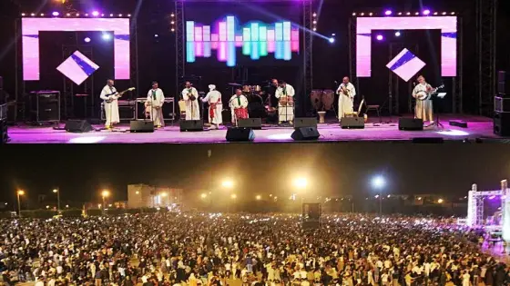 مجموعة اودادن تختتم مهرجان المراعي باغانيها الرائدة وسط الآلاف من الجماهير بتزنيت