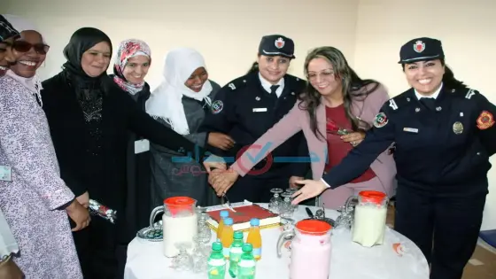 بالصور والفيديو المنطقة الأمنية لإنزكان تخلد اليوم العالمي للمرأة