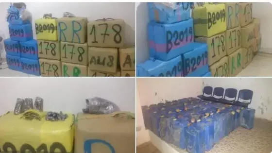 ضبط 555 كلغ من المخدر وثلاث سيارات و1470 لترا من البنزين