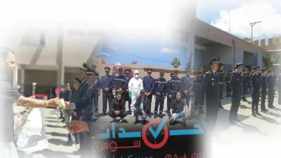 صحفيون يسلمون ” الورود ” لرجال الإطفاء بتزنيت