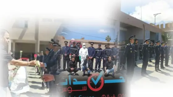 صحفيون يسلمون ” الورود ” لرجال الإطفاء بتزنيت