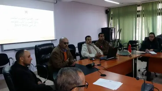 المدير الإقليمي عيدة بوكنين يترأس اللقاء الإقليمي لتقاسم وتقييم نتائج الأداء التربوي.
