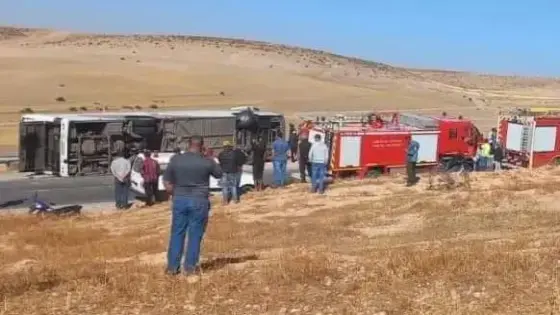 فاجعة : مقتل 17 شخصا إثر إنقلاب حافلة لنقل المسافرين