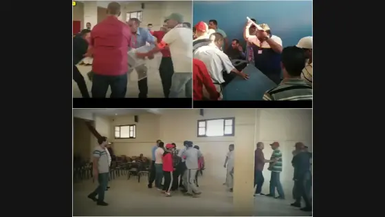 بالفيديو ، هكذا مر الجمع العام الاستثنائي لنادي شباب هوارة…فوضى و عراك
