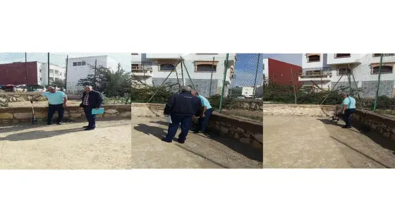 لجنة معاينة الملاعب تحل بملعب حي السلام