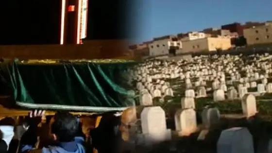 جثمان الراحل “بلحسان” وري الثرى فجر اليوم بمقبرة تليلا بأكادير