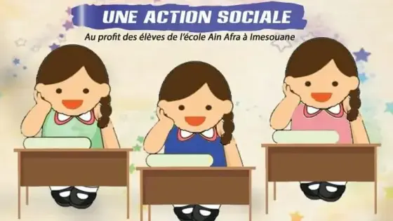 Travaux d’aménagement, jardinage, actions de sensibilisation, ateliers de Henné et coloriage, jeux et animation pour fêter la journée de la fille rurale scolarisée à l’école de AIN AFRA à IMESSOUANE