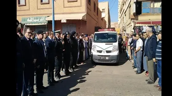 في موكب جنائزي مهيب.. أسرة الأمن الوطني بأولاد تايمة تودع أحد عناصرها