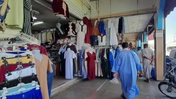 إنزكان : بسبب كورونا اقبال محتشم على الملابس التقلدية بأسواق المدينة