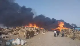حريق مهول نواحي اشتوكة‬ أيت باها