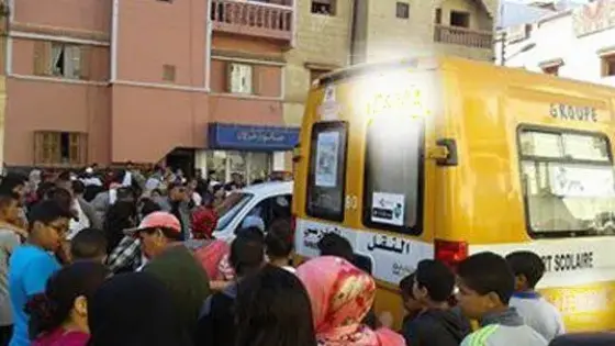 حافلة للنقل المدرسي تدهس تلميذا ببيوكرى