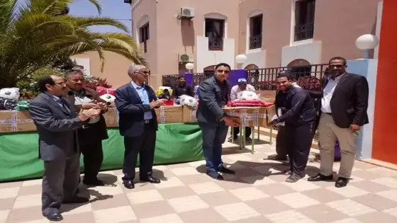 توزيع ” معدات رياضية ” على جمعيات إمي مقورن