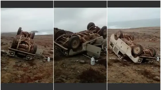 نجاة مواطن في حادث مأساوي ناحية كلميم