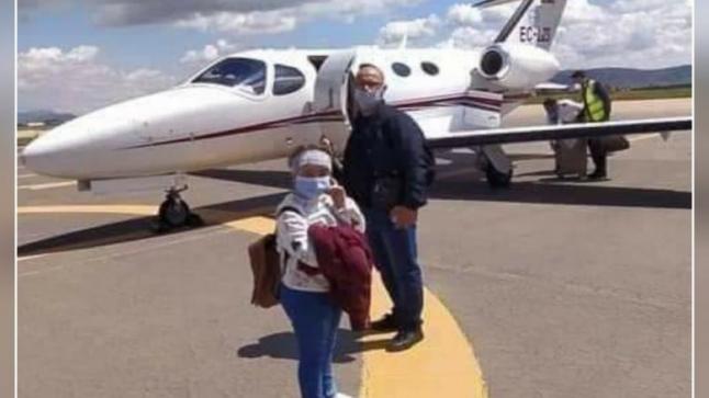 محسنون يوفرون طائرة خاصة لنقل طفلة مريضة بورم سرطاني من الناظور إلى ألمانيا‎