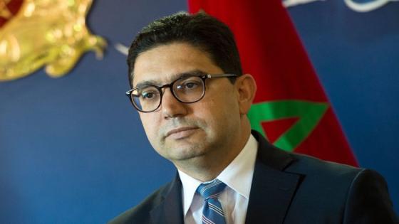 Nasser Bourita the Moroccan Minister of Foreign Affairs looks on as he speaks to the press after meeting with the United Nations special envoy for Libya on December 8, 2017, in Rabat. / AFP PHOTO / FADEL SENNA (Photo credit should read FADEL SENNA/AFP/Getty Images)