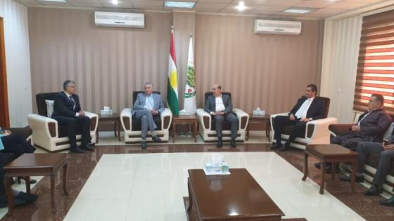 بالصور : نبيل بن عبد الله يرأس وفدا عن حزبه في زيارة لكورديستان