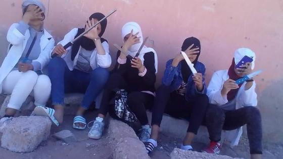 ظهور تلميذات يشهرن أسلحة بيضاء قرب إعدادية بآشتوكة