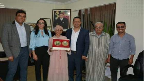 بالصور..”القيسوني” يستقبل “أسماء امجضوض”، الفائزة بلقب أصغر وأحسن مصورة فوتوغرافية لسنة 2021 بلندن