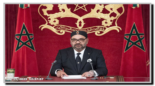 “صاحب الجلالة الملك محمد السادس يوجه خطابا ساميا إلى الشعب بمناسبة الذكرى الثامنة والأربعين للمسيرة الخضراء المظفرة”