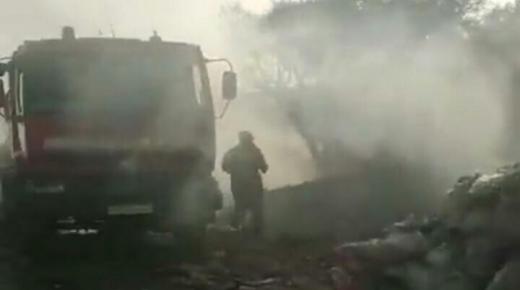 النيران الملتهبة تأتي على منطقة تملاست بمدينة أكادير