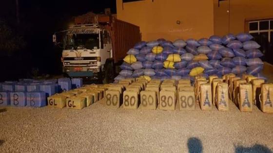 حجز ثلاثة أطنان من مخدر الشيرا ضواحي مدينة كلميم