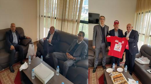 السيد رضوان خيرات المدير الجهوي للشباب و الرياضة يستقبل رئيس فريق حسنية أكادير