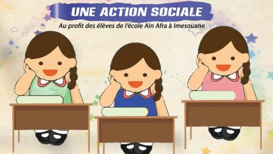 Travaux d’aménagement, jardinage, actions de sensibilisation, ateliers de Henné et coloriage, jeux et animation pour fêter la journée de la fille rurale scolarisée à l’école de AIN AFRA à IMESSOUANE