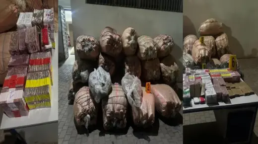 عيارات نارية ومطاردة بين الحقول.. الأمن يوقف 3 مروجين ويحجز أطنانًا من المخدرات
