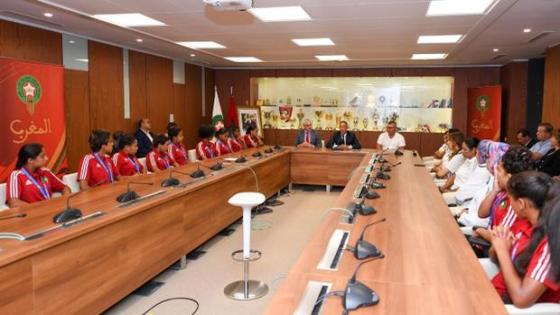 لقجع يُقيم حفل استقبال على شرف المنتخب النسوي الفائز بالميدالية البرونزية في الألعاب الافريقية