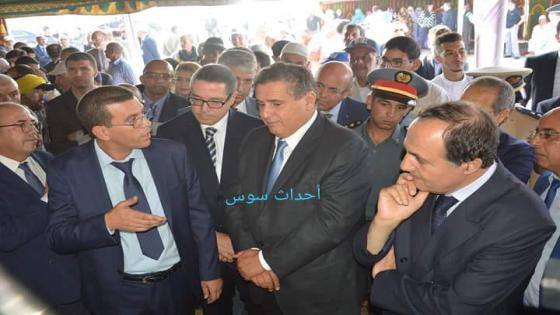 وزير الفلاحة والصيد البحري والتنمية القروية والمياه والغابات يشرف على تدشين مشروع تنمية المراعي بتيزنيت