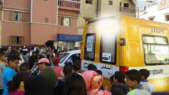 حافلة للنقل المدرسي تدهس تلميذا ببيوكرى