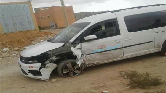 سرعة و تهور سائق طاكسي يتسببان في حادثة سير خطيرة