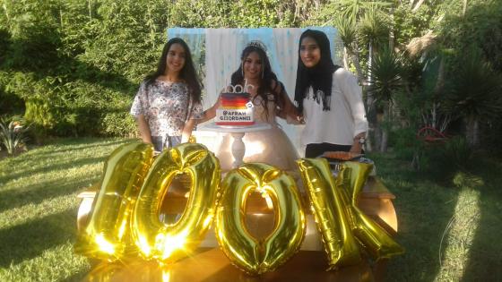 افراح جورداني تحتفل ب 100 الف متتبع على الانستغرام