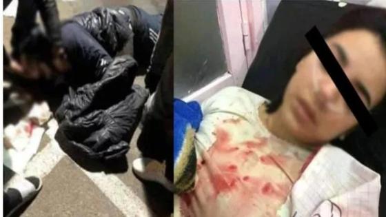 بعد أن وجدها برفقة شاب وجه لها طعنة بالسكين أمام المارة وسط مطعم مشهور