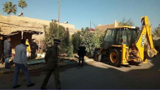 قائدة تشن حملة لتحرير المِلك العمومي بتارودانت