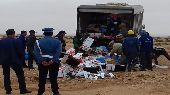 إتلاف أزيد من 14 ألف من السجائر المهربة و 196 كيلو من المخدرات بطانطان