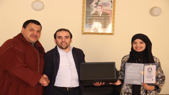 ” مطيع ” يستقبل الطالبة ” مريم ” صاحبة الرقم القياسي في التقنيات بالشرق الأوسط