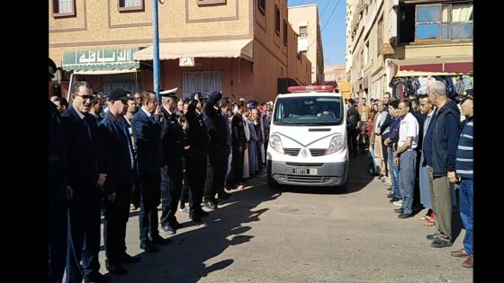 في موكب جنائزي مهيب.. أسرة الأمن الوطني بأولاد تايمة تودع أحد عناصرها