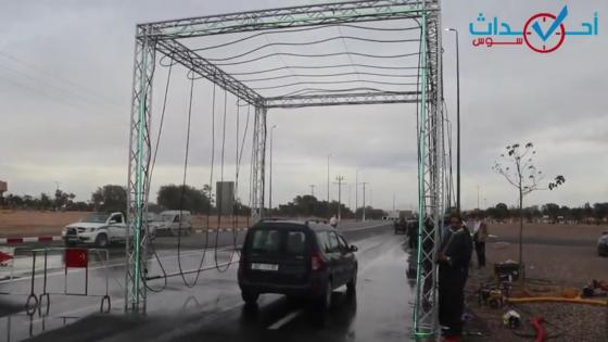 في بادرة فريدة من نوعها ..جماعة القليعة تعقم العربات بمدخل المدينة
